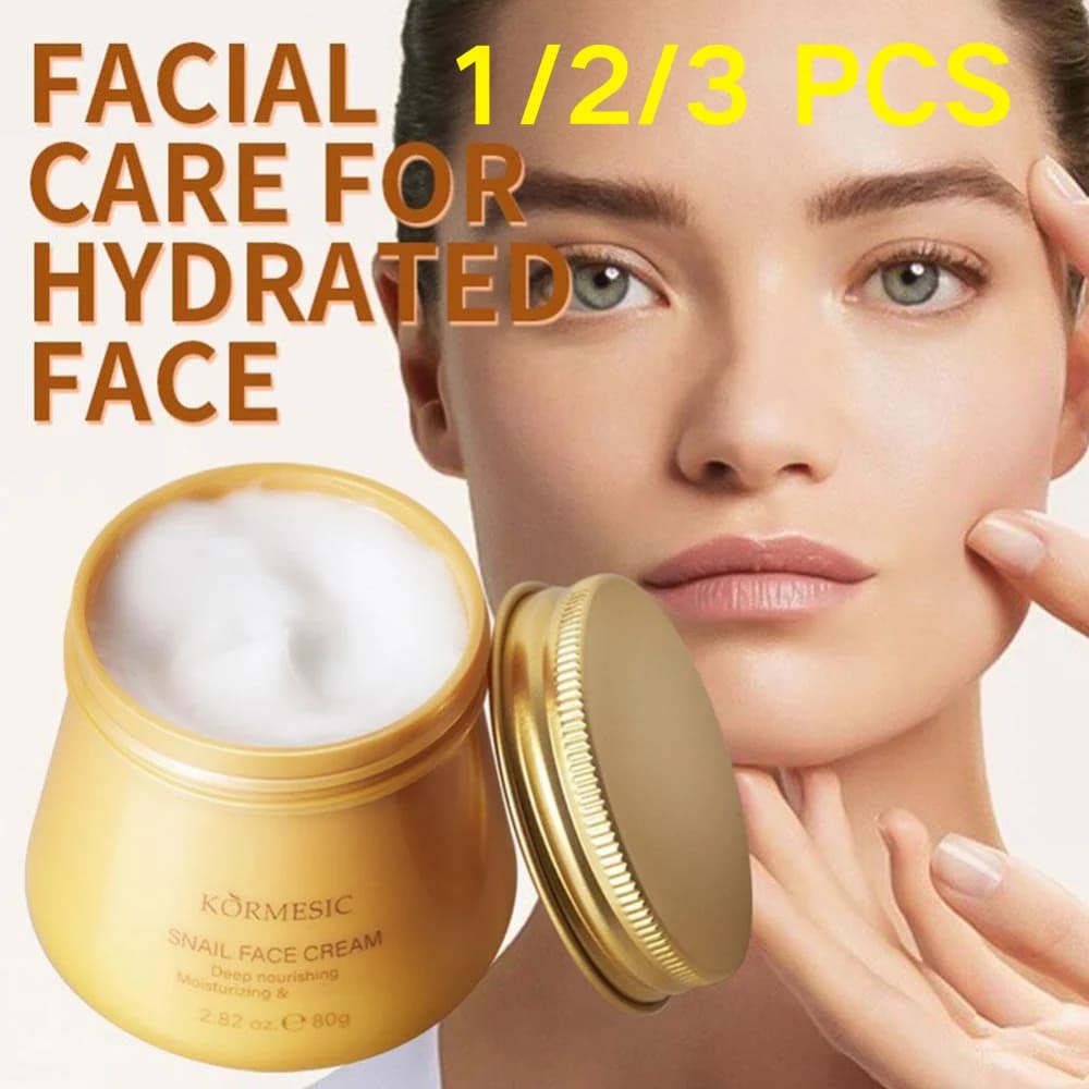 Essenza Viso alla Bava di Lumaca, Crema Viso al Collagene Idratante, Nutriente, Riparatrice per Pelle Danneggiata, Effetto Lifting, Rassodante, Levigante e Illuminante