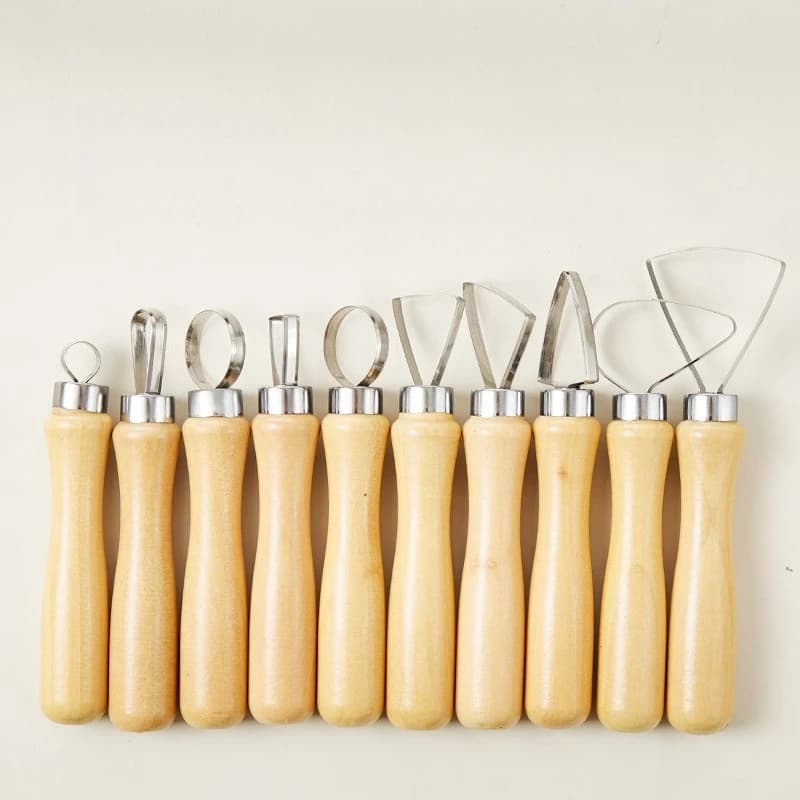 1 Set Pottery Clay Tool Set Ceramic Clay Scraper Large Head Knife DIY Handmade Tools Household Pottery Production