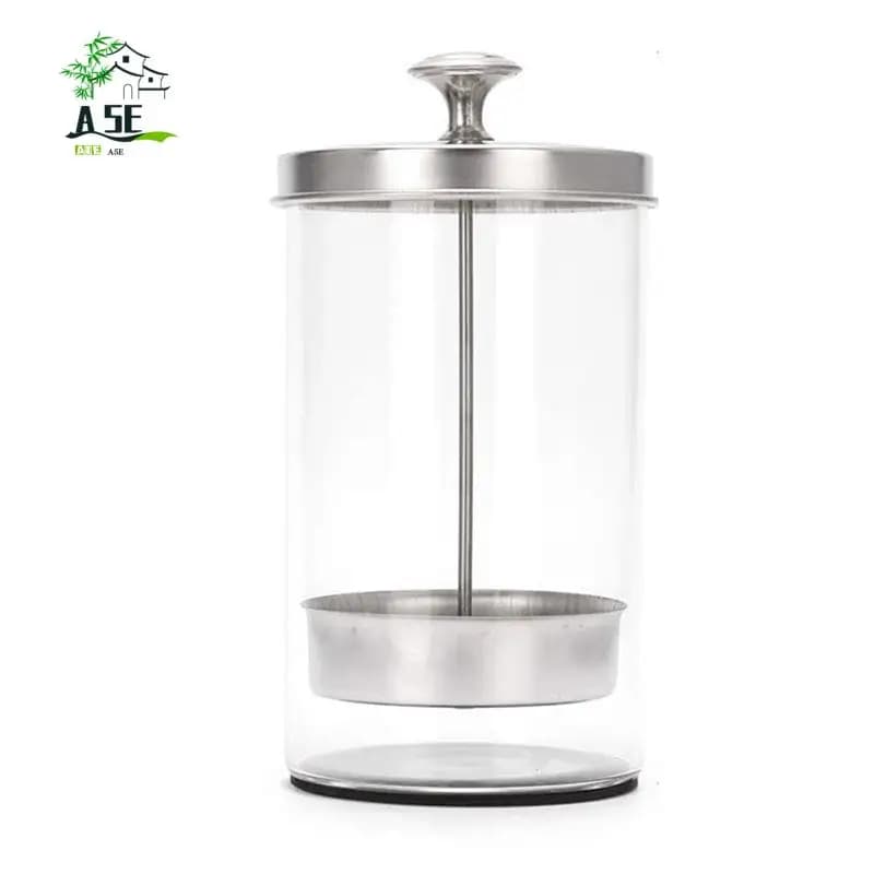 A05E-Vaso Disinfettante Infrangibile, Vaso Disinfettante per Salone e Barbiere, Vaso Disinfettante in Vetro da 21 Oz con Vassoio di Filtrazione Rimovibile