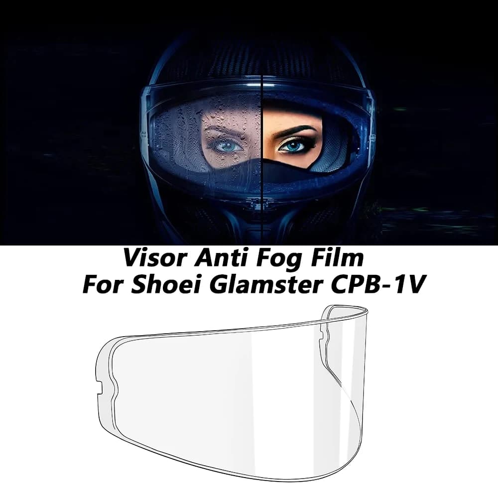 Pellicola per lenti per caschi da moto per pellicola antiappannamento per visiera per casco Shoei Glamster