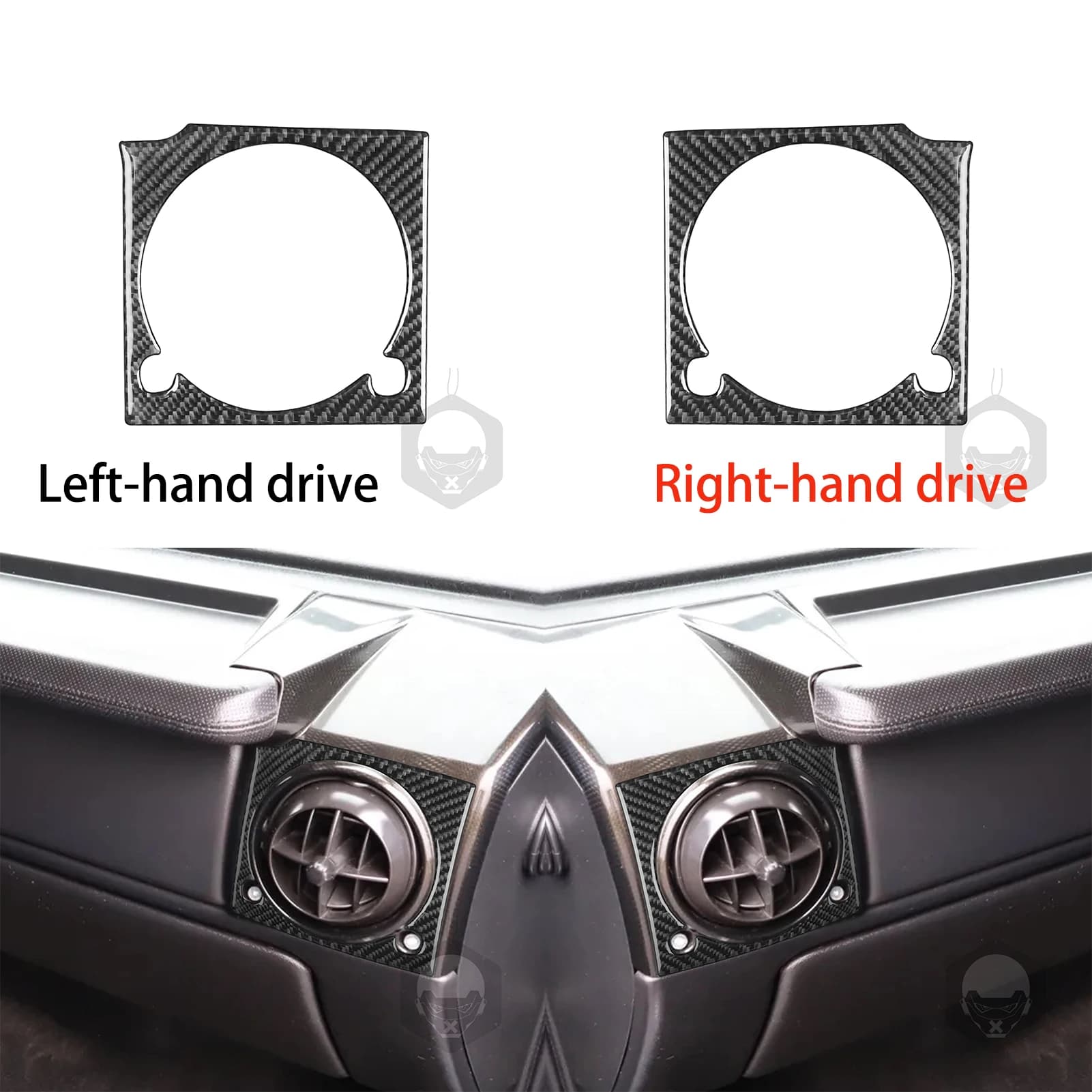 Per Hummer H2 2003-2007 In Fibra di Carbonio Interni Auto Copilota Cruscotto Uscita Aria Grano di Legno Accessori Adesivi