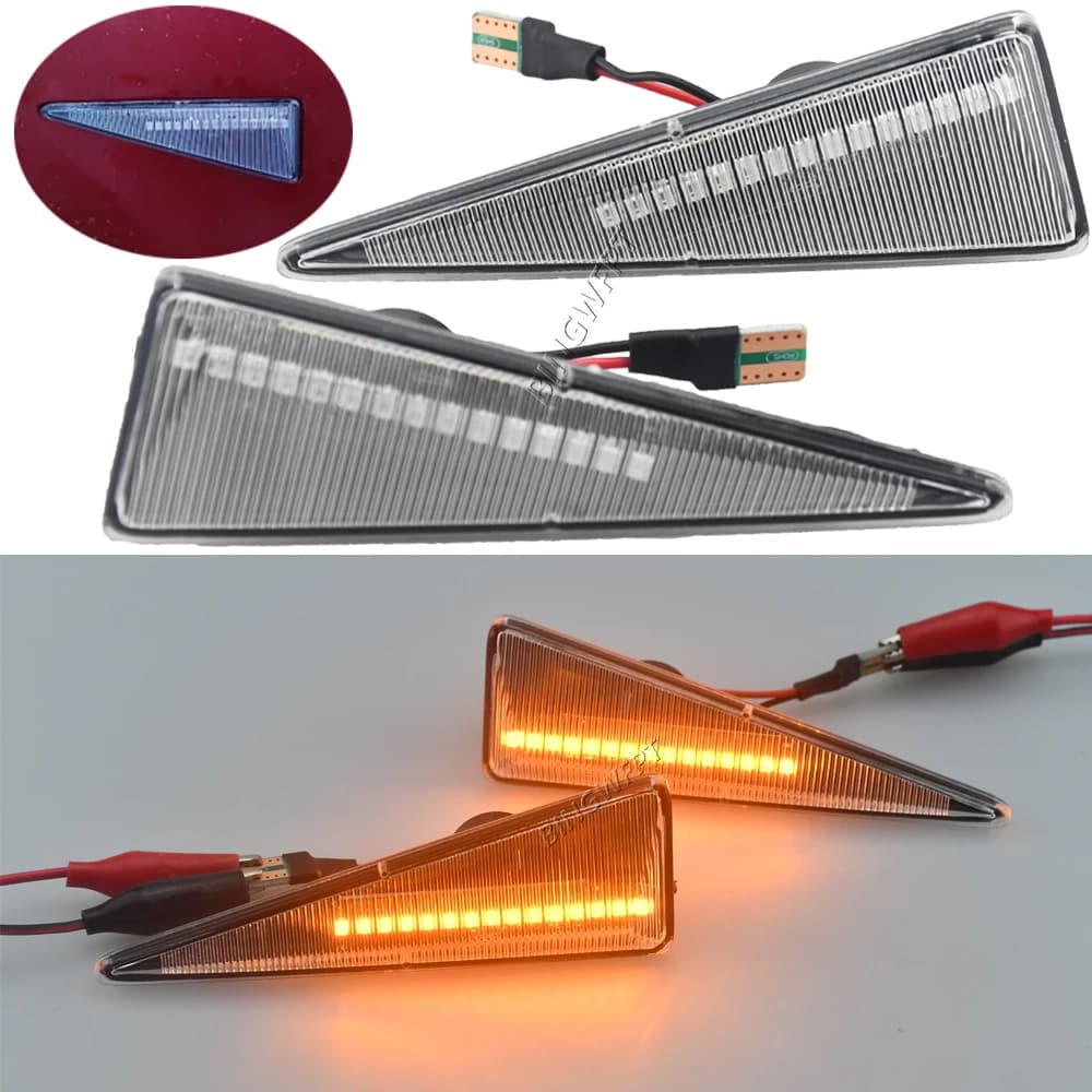 Luce Laterale LED Dinamica con Indicatore di Direzione Canbus per Renault MK4 Vel Satis Wind Avantime Megane 2 Scenic 2 Espace 4 di Alta Qualità