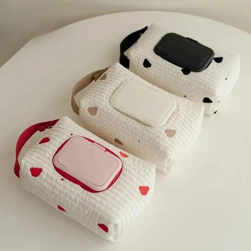 Porta Fazzoletti a Forma di Animale Cartone Animato con Coperchio a Ribalta, Borsa da Appendere per Auto, Custodia per Salviette Umidificate, Porta Carta Rimovibile per Tovaglioli