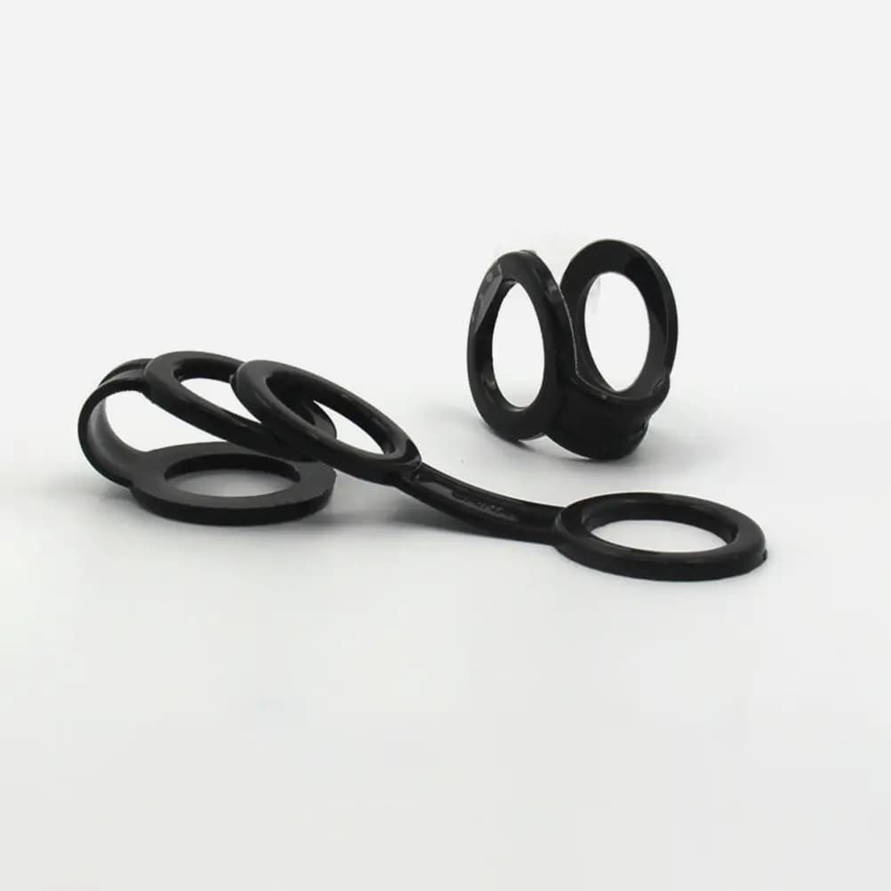 1 set di clip per snorkel in silicone leggero, supporto universale per snorkel, clip regolabile, nero, accessori per immersioni