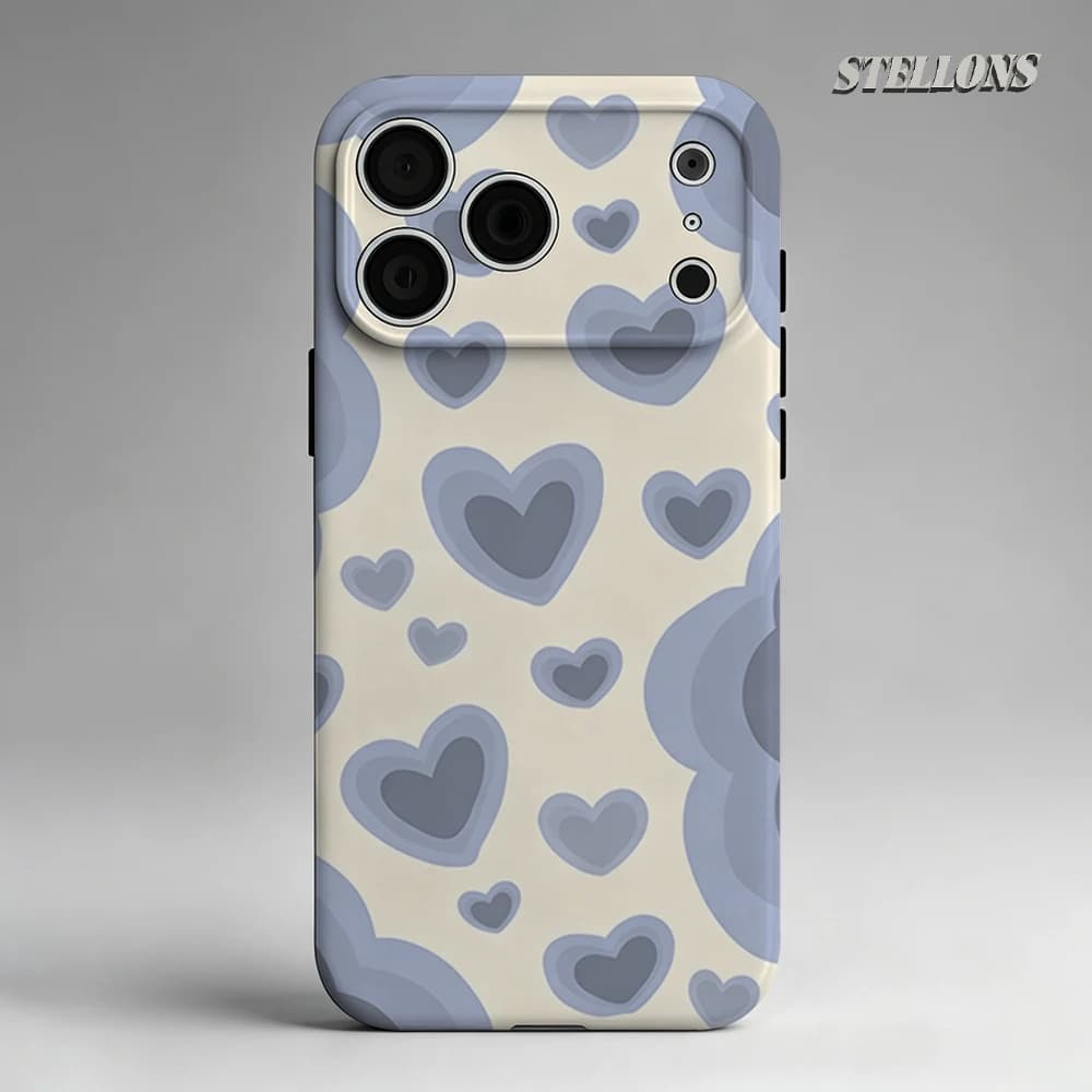 Dreamy Cloud Hearts Phone Case For Magnetic Phone Case for IPhone 17 16 15 14 13 Pro Max Plus Single Double-layer tough Case