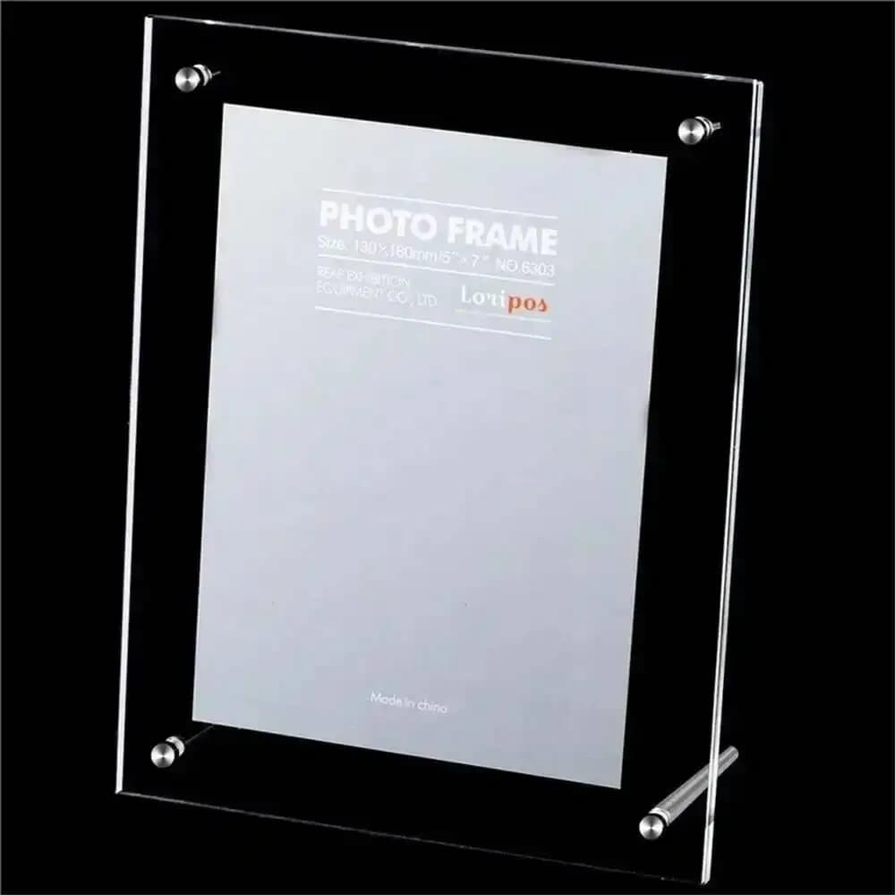 1 pz A5 cartello acrilico trasparente porta etichette per matrimoni cornice magnetica per etichette fotografiche da tavolo