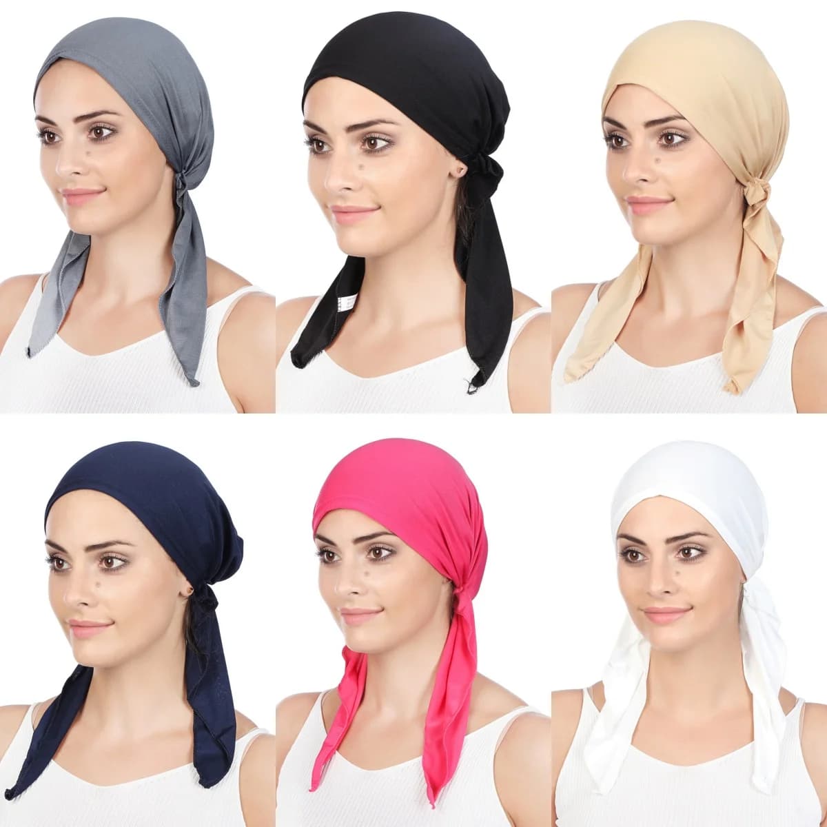 Nuovi Hijab alla Moda Musulmana 2026, Turbanti, Copricapi con Coda Lunga, Cappelli Hijab Traspiranti, Berretti per Chemioterapia per Donne e Ragazze