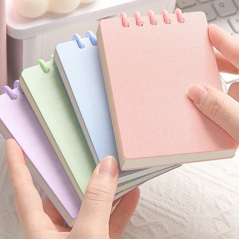 80 Sheets Binder A7 Loose-Leaf Notebook Horizontal Line Inner Page Style Note Set Stationery School Office Supplies
