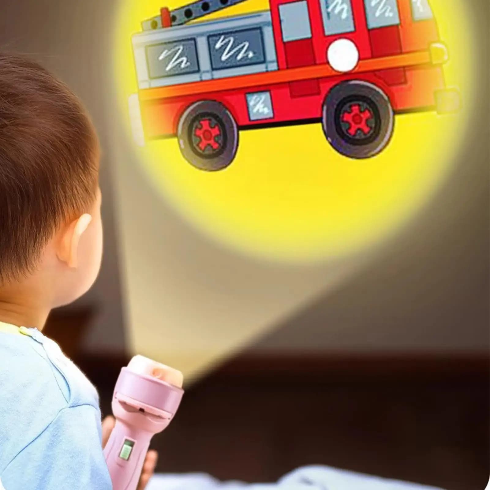 Torcia proiettore con storie per bambini, lampada giocattolo per l'educazione precoce, giocattolo luminoso per bambini, regalo di Natale, compleanno, festività.