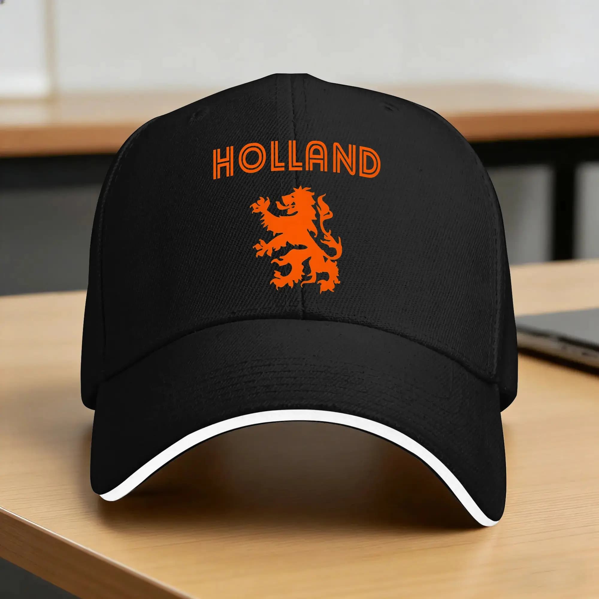 Holland Retro Netherlands Casual Baseball Cap Spring Trucker Hat Sun Running Hip Hop Hats Unisex Men Fitted Retro Baseball Caps