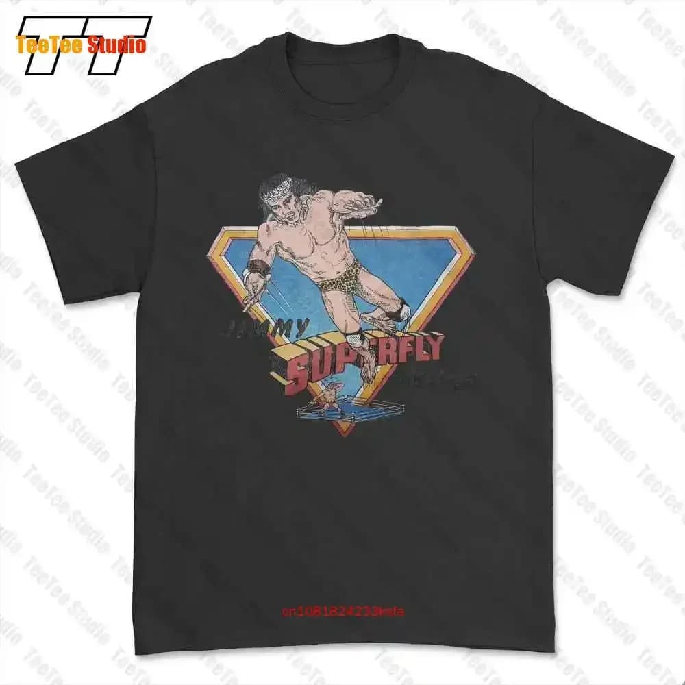 Jimmy Superfly Snuka Retro Wrestling T-shirt Tee QACV