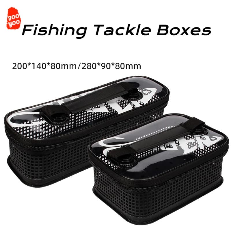 Fishing equipment boxes Portable mesh with exhaust Sea fishing bait Boat bait Iron plate storage bag Fishing equipment