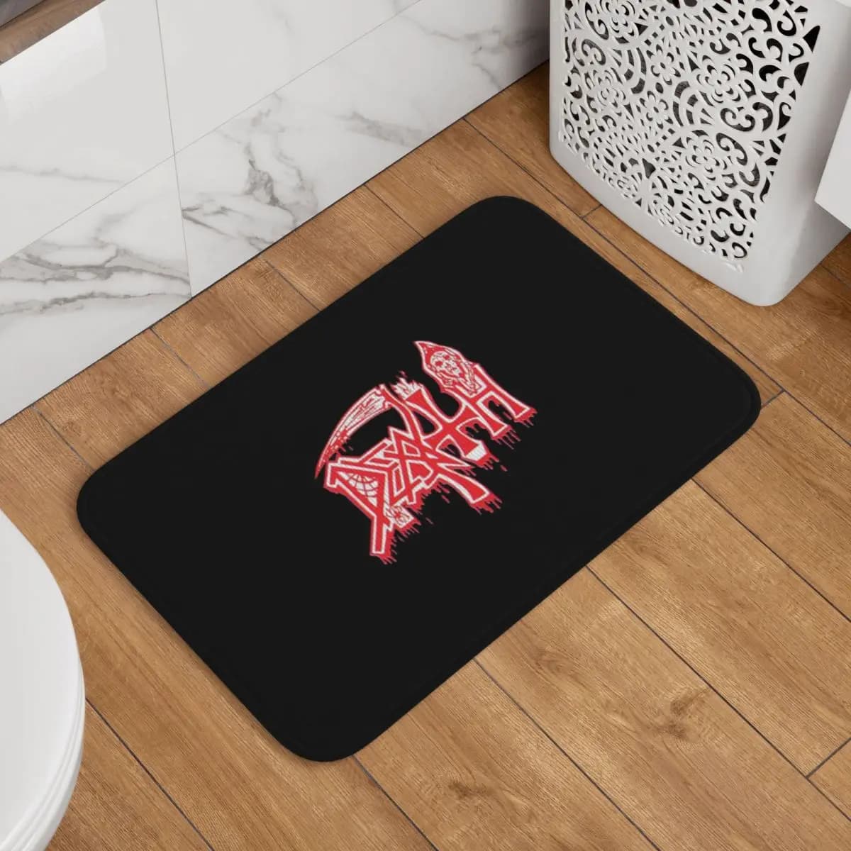 Entrance Mat, Kitchen, House, Bedroom, Death Metal Rock Band Style, Carpet, Zerbino, Cushion, Foot Mat