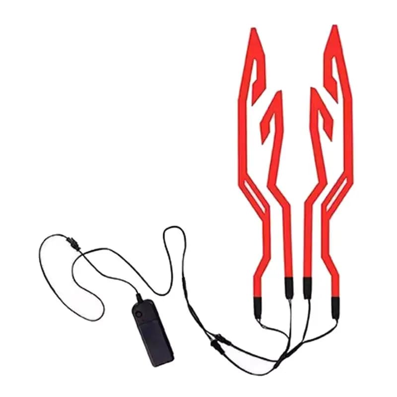LED Cold Light Strip Motorcycle Bike Helmet Flashing Warning Lights Trim Sticker Night Riding Light Strips