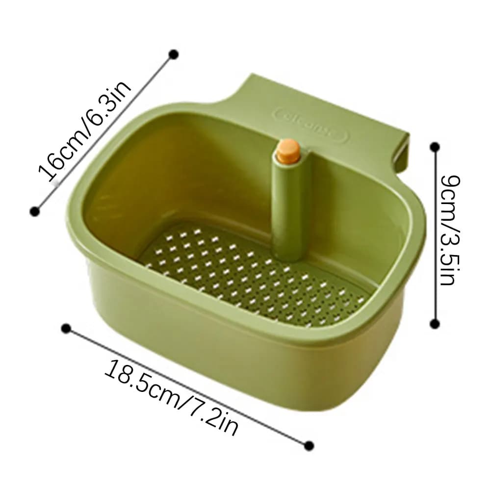 Cestello Scolapiatti da Lavello, Filtro Sgocciolatoio da Rubinetto, Filtro Automatico per Rifiuti Alimentari, Raccoglitore di Scarti di Cibo per Cucina