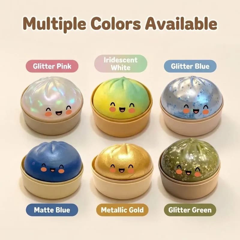 Squishy a Forma di Raviolo, Squishies Misteriosi, Palline Antistress Fatte a Mano, Gadget per Cesti di Pasqua, Ravioli Squishy