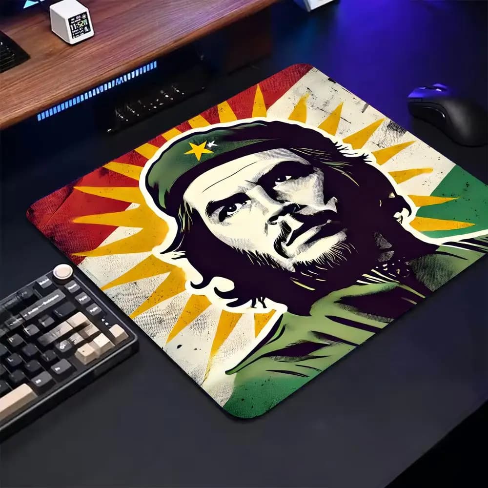 17Che Guevara Hero Mouse Pad Gomma per cartoni animati Piccolo mouse pad computer desktop tastiera da ufficio gioco ROG e-sport
