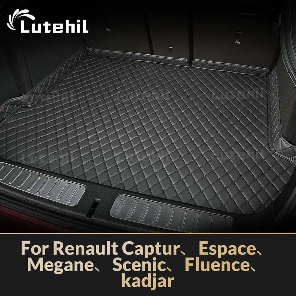 Per Renault Captur、Espace、Megane、Scenic、Fluence、kadjar Tappetino per bagagliaio personalizzato Tappetino protettivo Cargo Liner Accessori interni auto