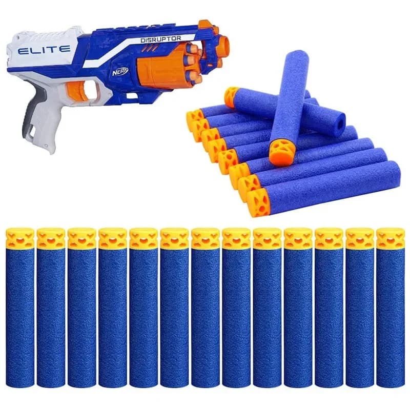 Dardi T-Hollow con Testa Morbida, Proiettili per Nerf N-Strike Elite 7.2 * 1.3cm, Munizioni Blu, Accessori per Pistole Giocattolo