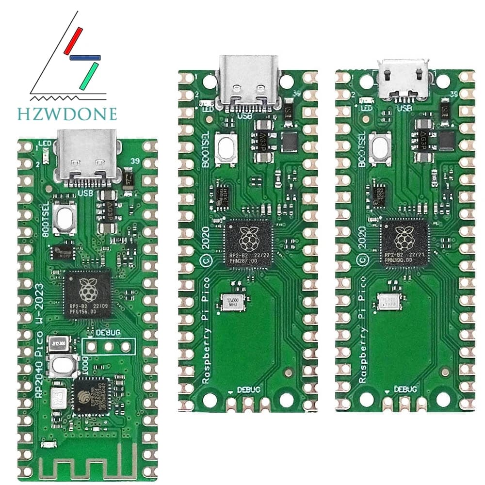 Raspberry Pi Pico RP2040 PICO W Dual-Core 264KB ARM Microcomputer Low Consumption Processor Cortex-M0+ High Performance