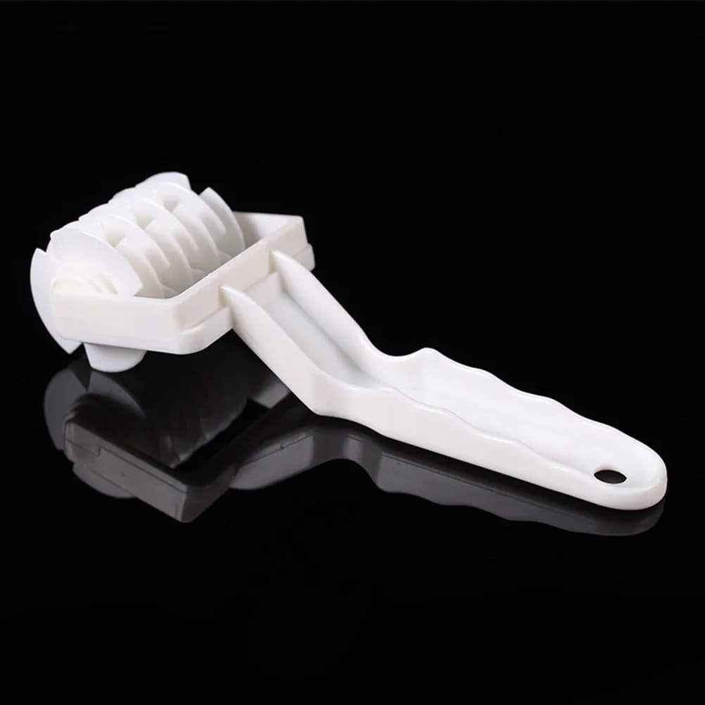 Lattice Roller Cutter Plastic Baking Tool Size S White for Dough Pastry Pizza Pie Cookie Professional Baking Mold Kitchen