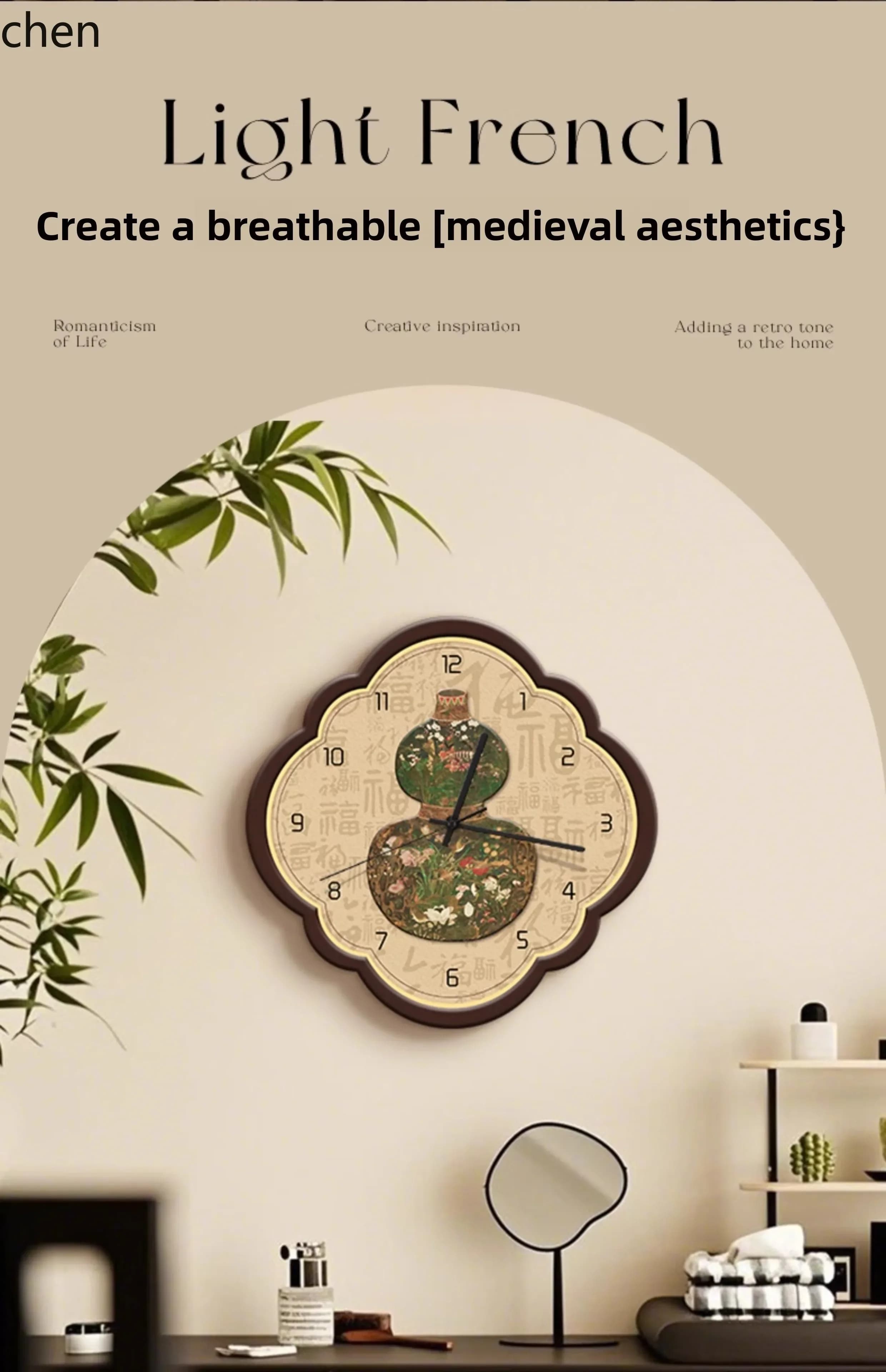 L19- Orologio da Parete Silenzioso per Soggiorno e Casa