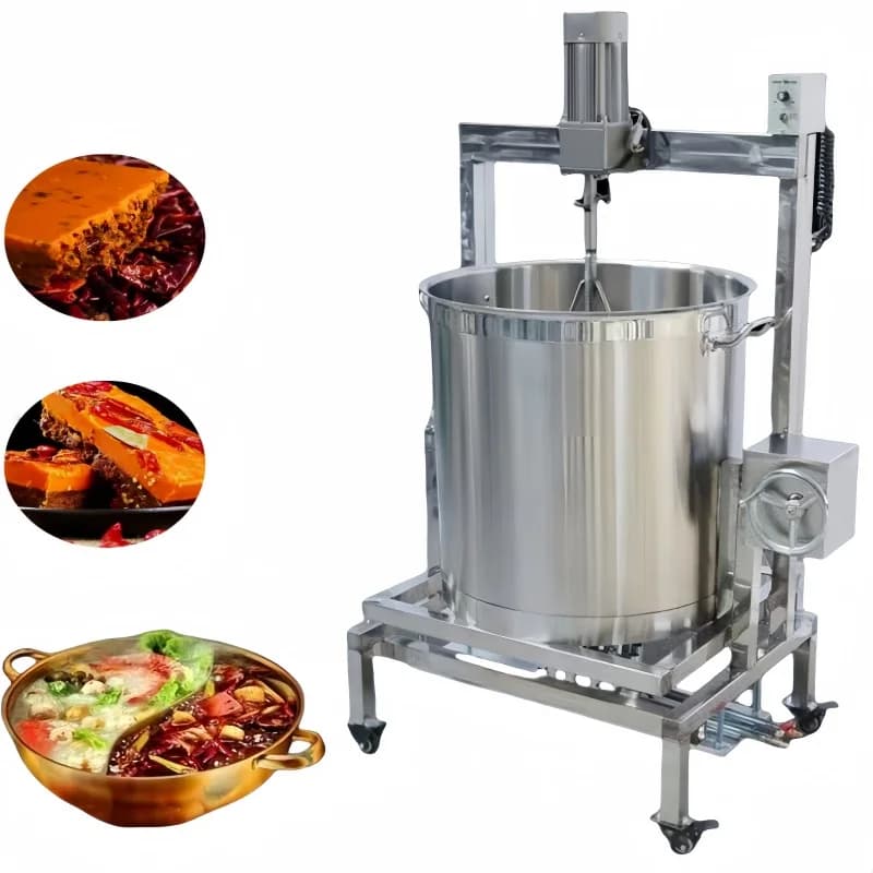 360 ° Frying Machine with Non-stick Frying Panel, Automatic Cotting Mixer, Hot Pot Automatic Machine, Sauce Mixer and Jam Mixer, Caramel Cooking Machine
