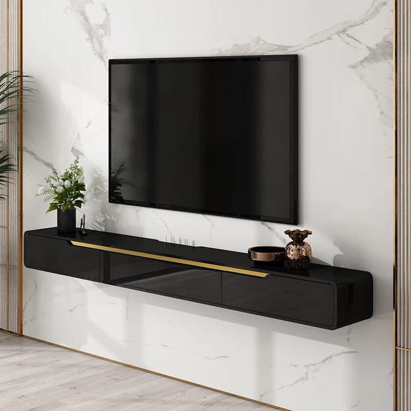 Tavolino Porta TV Universale Moderno per Soggiorno, Supporto TV da Parete per Gamer, Mobile Unico per Intrattenimento