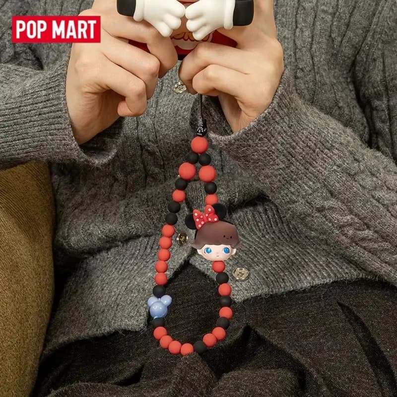 POP MART DIMOO WORLD X DISNEY Series - Porta cellulare con cordino, Blind Box, Mystery Box originale, Guess Bag, Giocattoli, Statuette Anime, Ornamenti