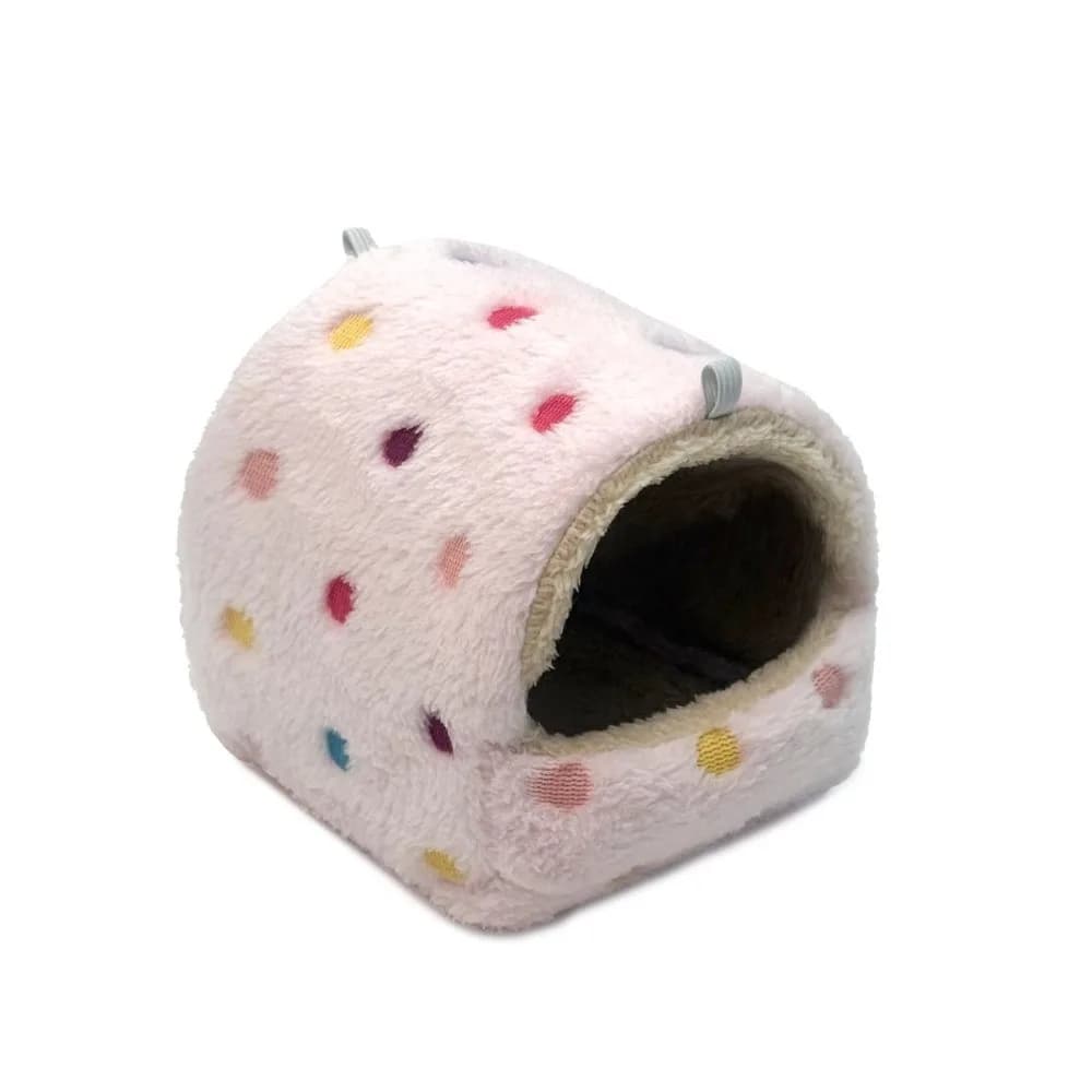 Amaca Sospesa in Pile Corallo per Criceti, Comoda Cuccia a Forma di Cartone Animato per Scoiattoli, Nido per Gabbia di Scoiattoli