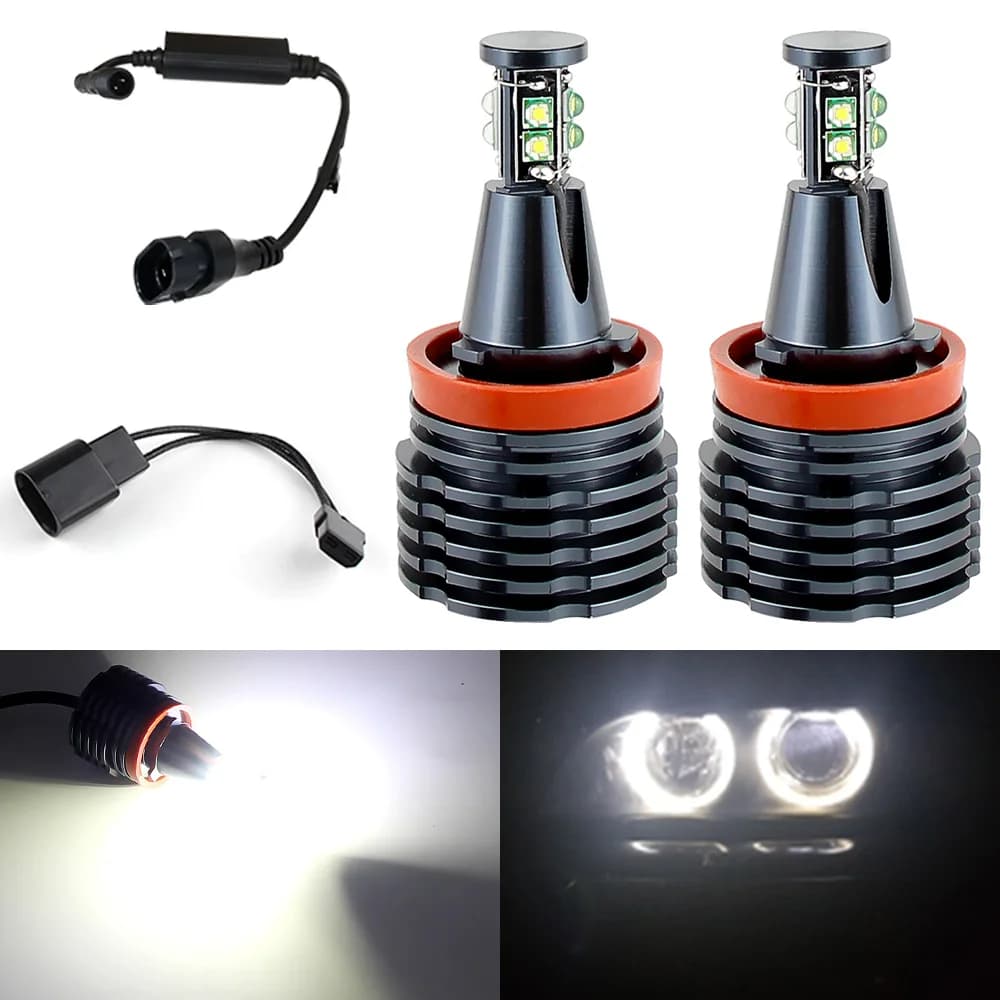 2 pcs 120 w Canbus No error For BMW E61 E63 E64 E70 X5 E71 X6 E82 E87 E89 Z4 E90 E92 LED Angel Eyes Marker Light H8 LED Ring Light