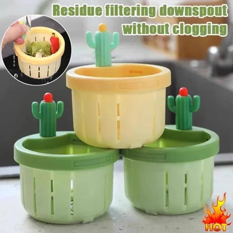 Schermi filtranti per lavello multifunzionale per cactus, cucina, anti intasamento, lavabo per verdure, filtro fognario, cestello, filtri per rifiuti