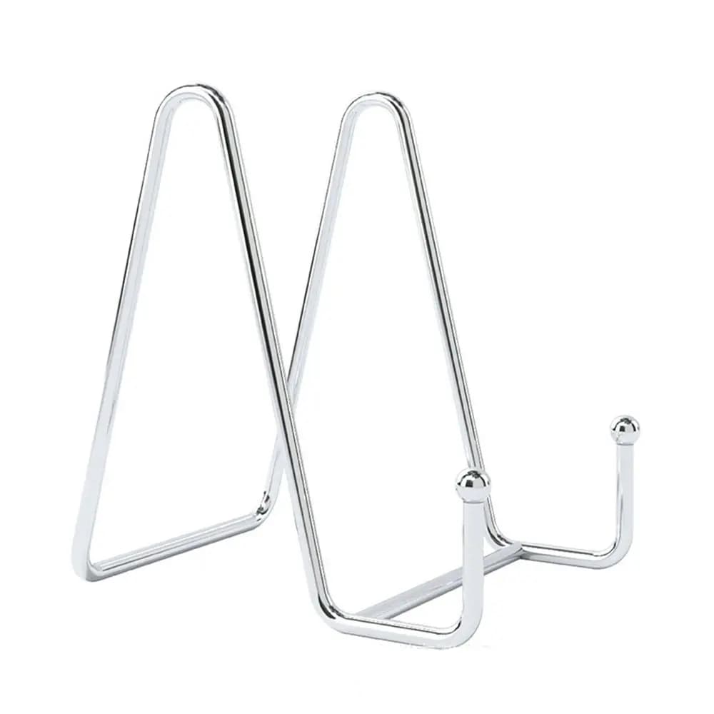 Plate Display Stand Picture Easel Metal Plate Stands Holder Display Pictures Frame Photo Decorative Plate Dish Tabletop Art