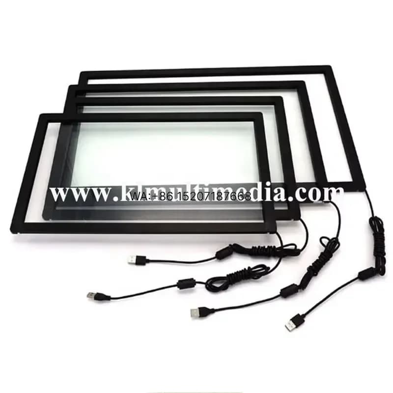 Wmwmnu for Ir Frame Infrared Touch Screen Frame With Glass Multitouch Kit Overlay Customized Size 19 21 32 43 55 65 98 Inch