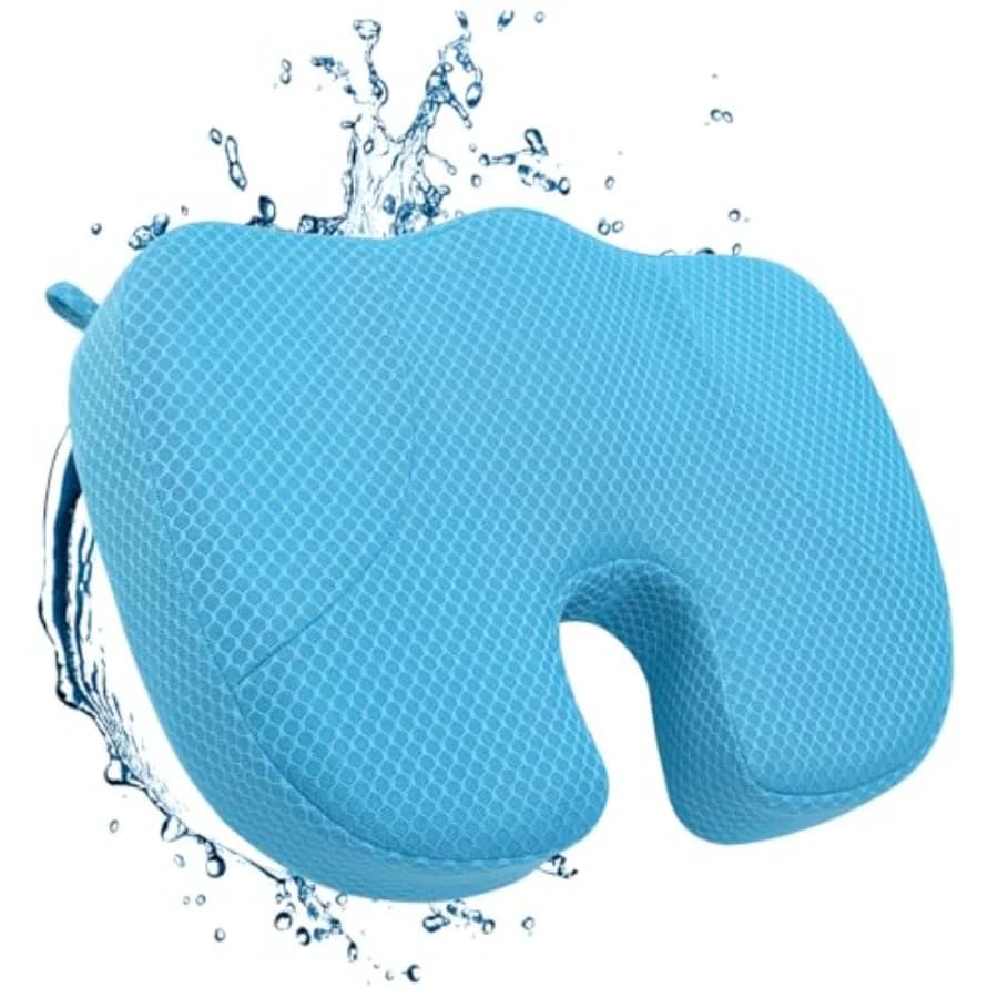 Cuscino Rialzato Ergonomico per Vasca Idromassaggio con Rete 4D Air Mesh e Ventose Antiscivolo Potenti, Cuscino Ponderato per Vasca Idromassaggio, Montaggio Rapido