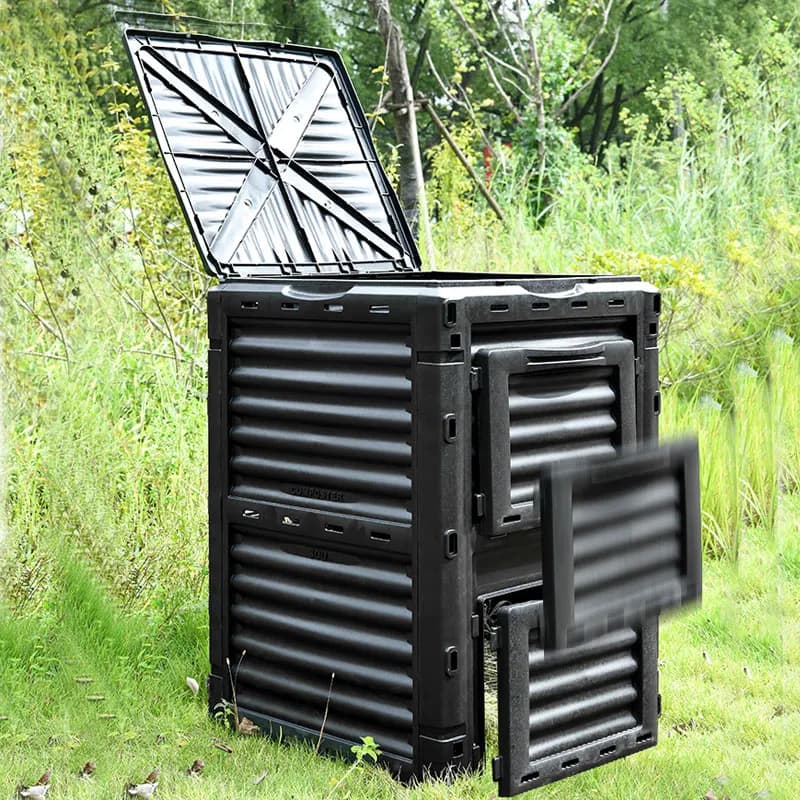 300L 500L Outdoor Large Capacity Fertilizer Composter Plastic Garden Compost Bin