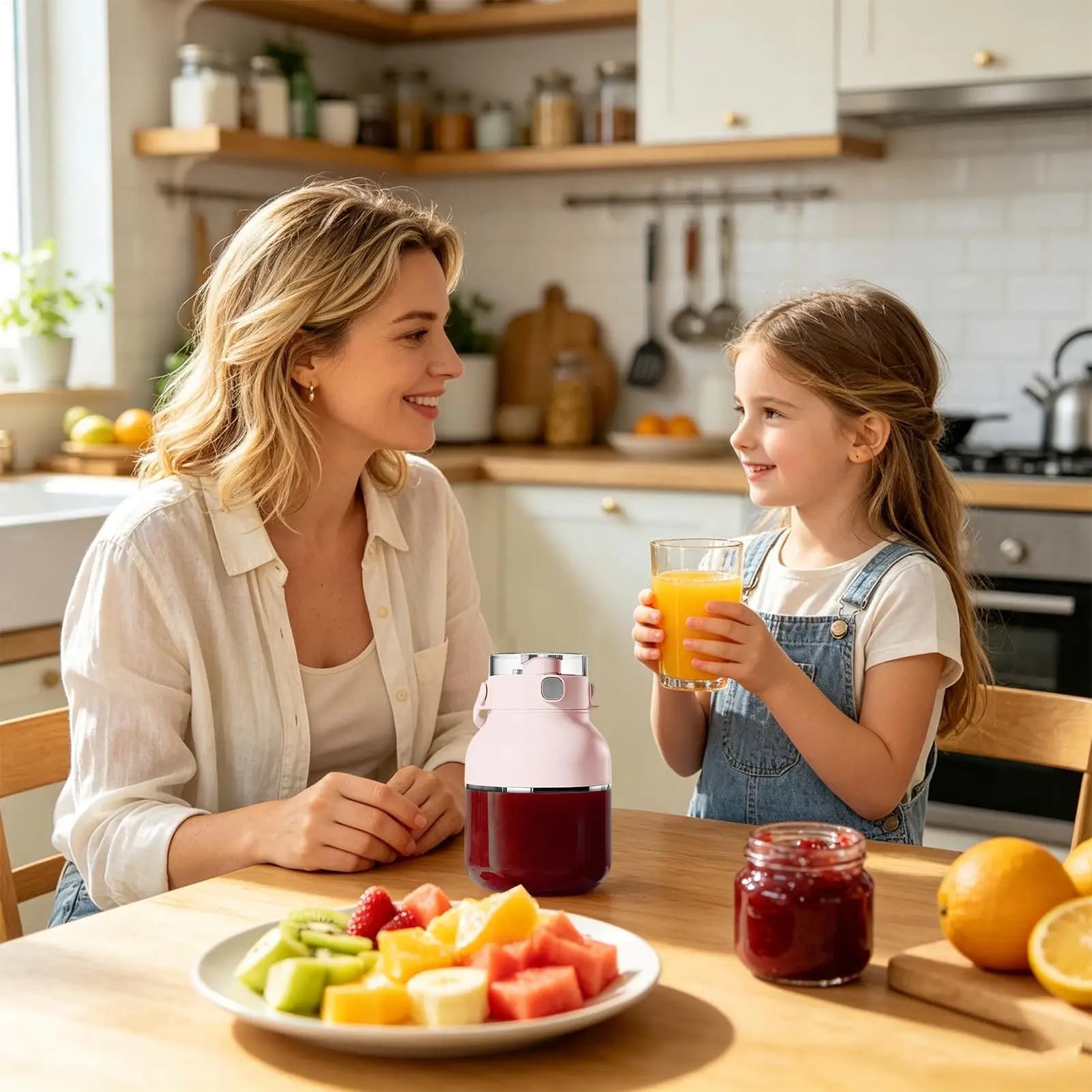 Portable Juicer Blender Powerful Large Capacity Bottle Electric Lemon Juicer Machines For Fruit Vegetable Citrus Orange Lime