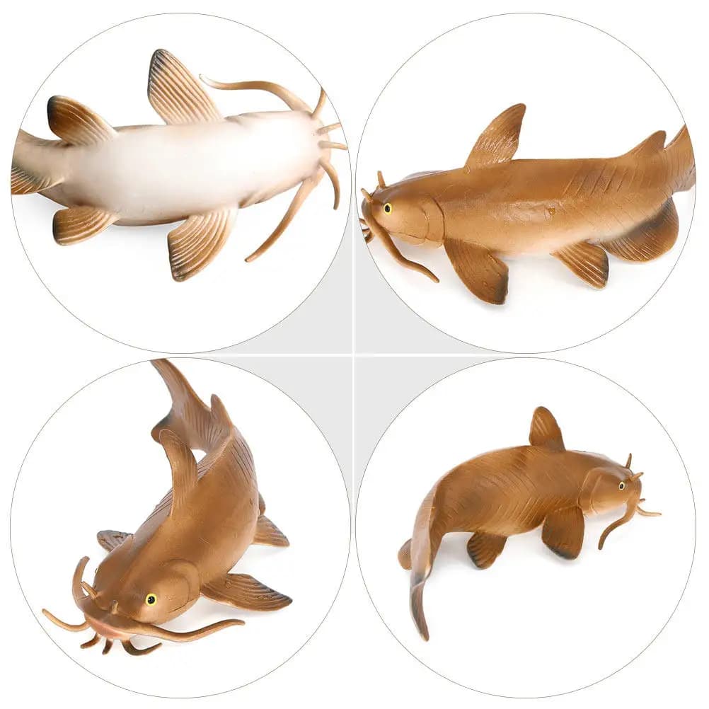 Artificial Catfish Imitated Creative Home Decoration Lifelike Plastic Fish Plaything Kids Cognitive Educational Fish Ornament