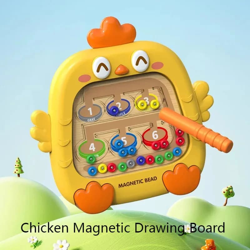Tavolo da disegno con penna magnetica per pulcini di vendita caldo, esercizio di pensiero logico per bambini, gioco di classificazione, strumento didattico per la matematica dei bambini