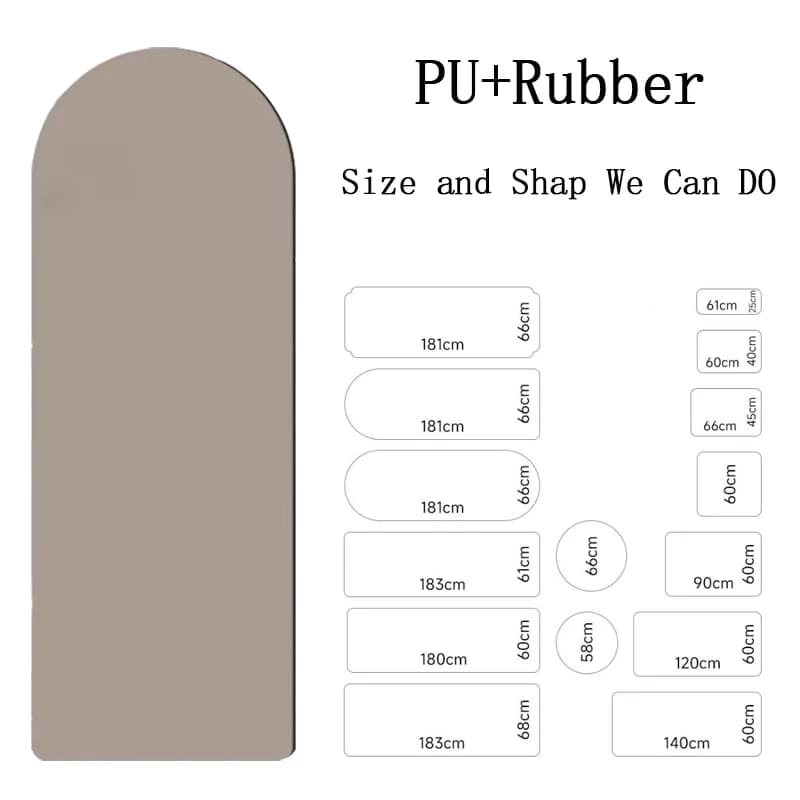 High Quality Eco-friendly PU Natural Rubber Anti-Slip Waterproof Durable Yoga Mat 5mm Frosted Arc Exercise Mat Custom Logo