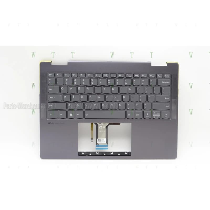 TTT Nuovo per Lenovo Yoga 7 14IRL8 ARP8 Custodia con poggiapolsi Tastiera retroilluminata americana 5CB1L48270