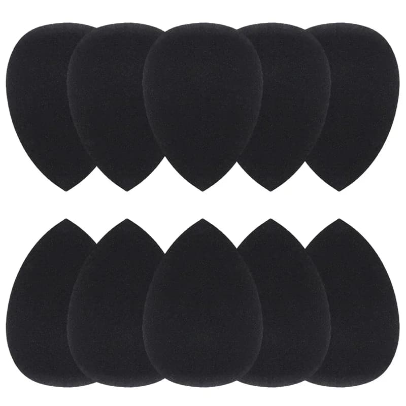 10 pieces sponges for black makeup tools super soft sponge blender powder melt smooth mixing contour cosmetic breath