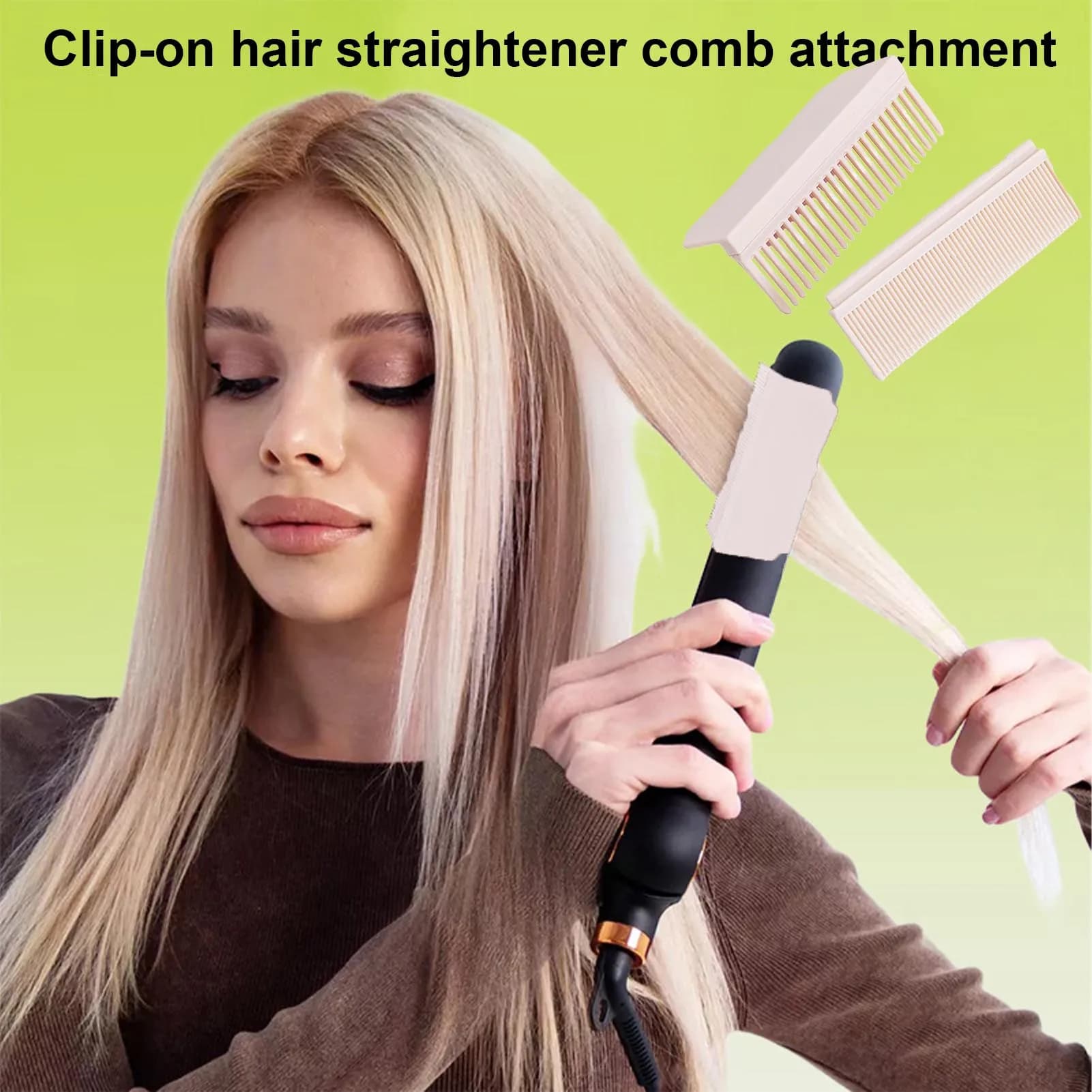 Accessorio Pettine Piastra Lisciante Multifunzione per Capelli, Strumento di Styling Adatto per Casa, Dormitorio e Viaggi