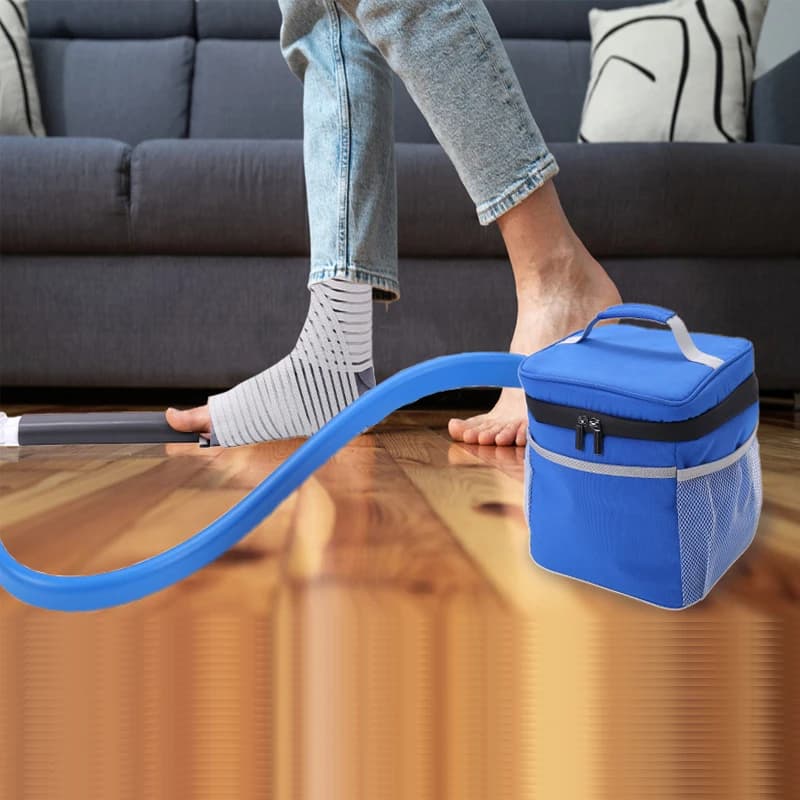 1 set di macchine per il ghiaccio circolanti per terapia dell'acqua fredda per ginocchio, gomito, spalle, mal di schiena, gonfiore, distorsioni
