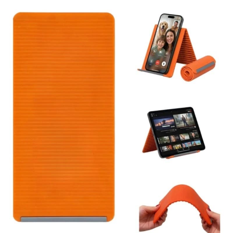 Supporto Creativo Flessibile Pieghevole Trasformabile, Portatile per Viaggi e Ufficio, Supporto da Scrivania in Silicone per Cellulari e Tablet