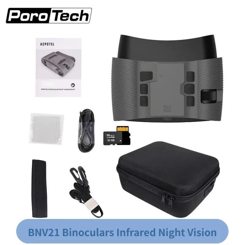 Binocolo BNV21 Fotocamera Schermo da 3'' Zoom ottico 5X Doppia portata IR a infrarossi Ricaricabile da 500 metri con batteria da 2000 mAh per la caccia