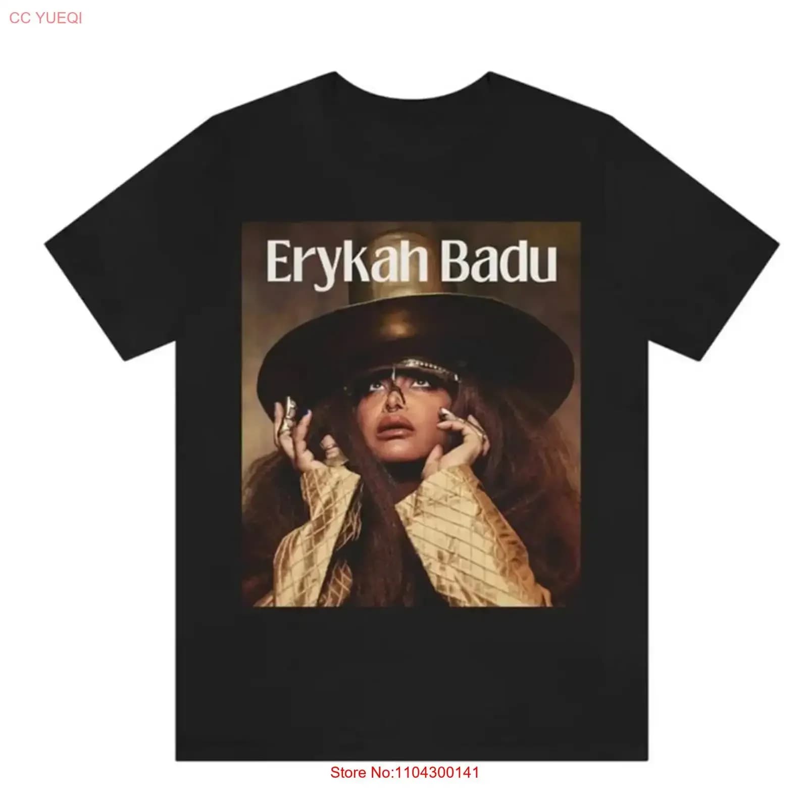 Nuova popolare maglietta Erykah Badu da donna, tutte le taglie dalla S alla 5XL, TR1350, top vintage effetto lavato per l'uso quotidiano, versatile, morbida, con grafica.