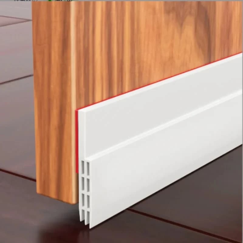 1pc Fermaporta per porta Spazzatura per porte, Guarnizione inferiore della porta Isolamento antipolvere e antirumore Guarnizione meteorologica Isolante per protezione antispiffero