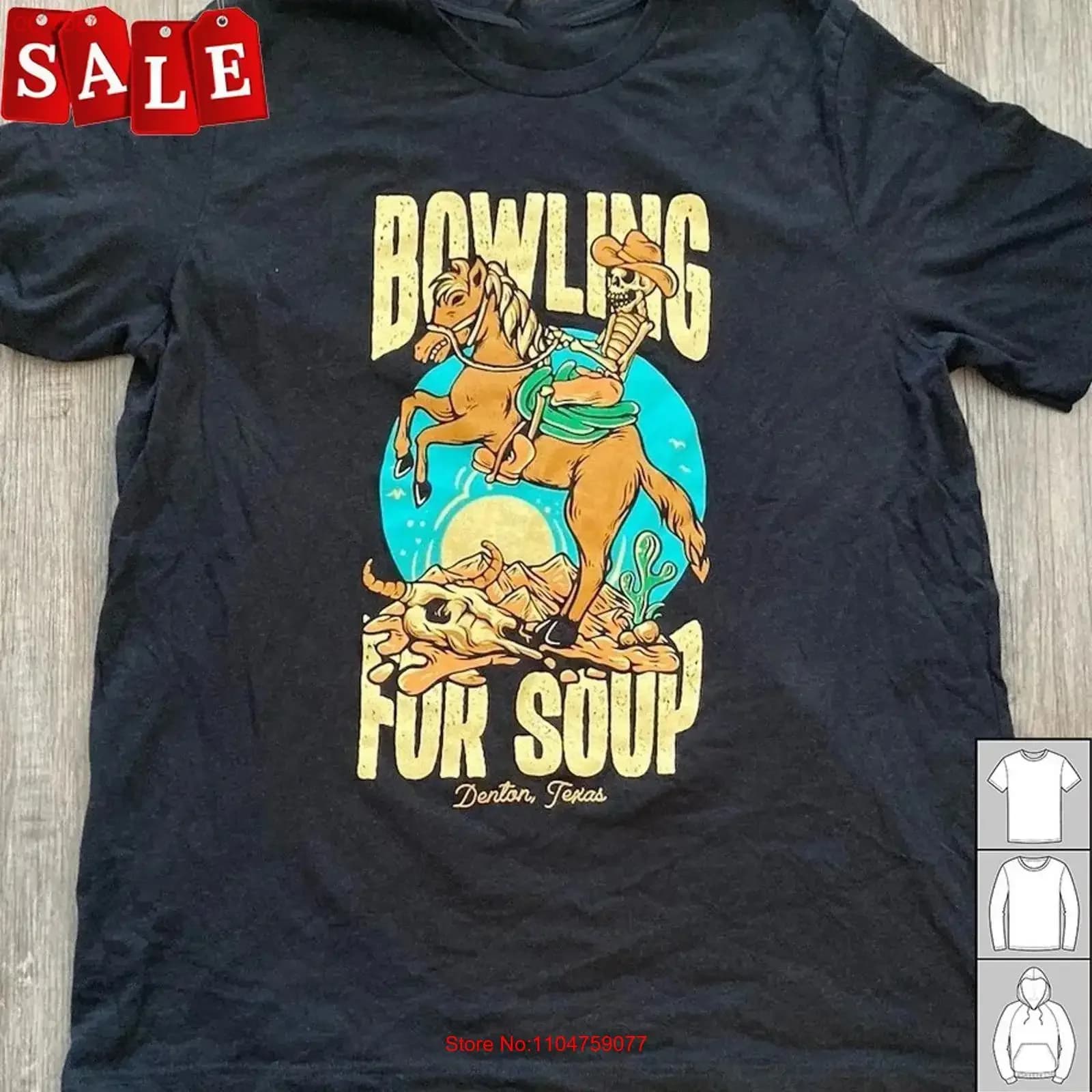Nuova maglietta nera per fan della band Bowling For Soup, tutte le taglie, JJ503, vintage, lavata, alla moda, casual, versatile, comoda