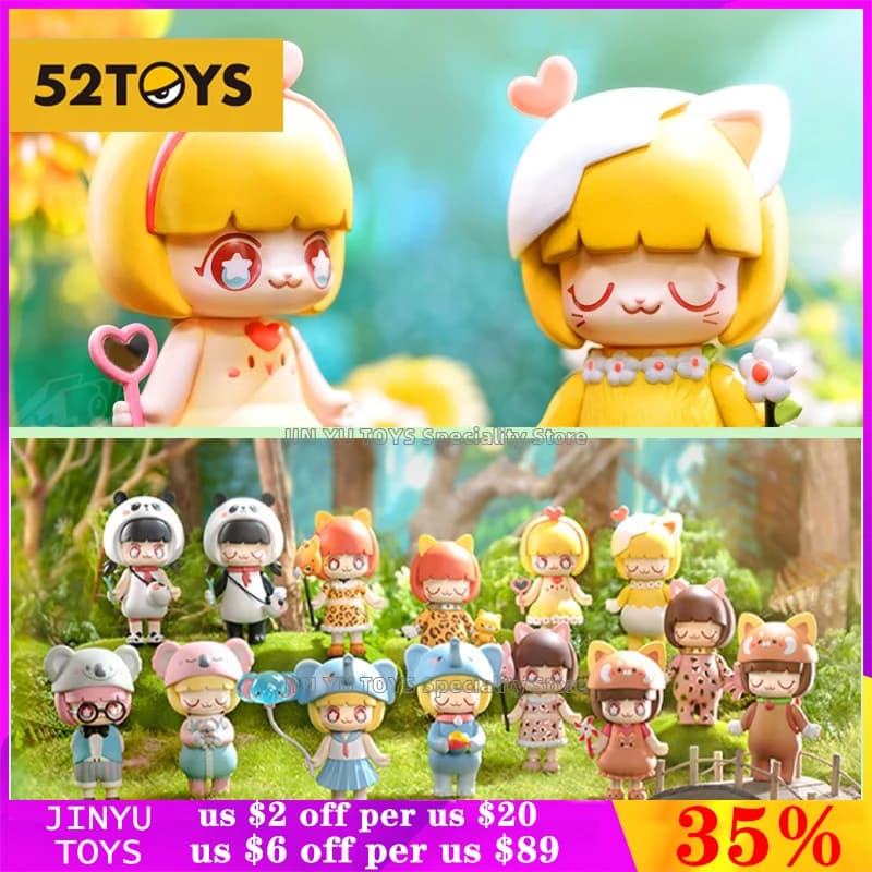 52 GIOCATTOLI Kimmy & Miki Animale Serie 2 Cieco Scatola di Azione Sveglia Anime Figura Ragazza Giocattoli Alla Moda Kawaii Decorazione Del Desktop Regali